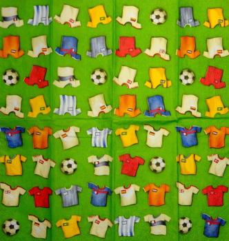 043 Sport: Fußball - 4-lagig - Paper Design - Taschentuch